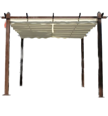 2.96X2.96X2.25M Garten-Außen-Gazebo mit Aluminiumrahmen und abnehmbarem Deckel
