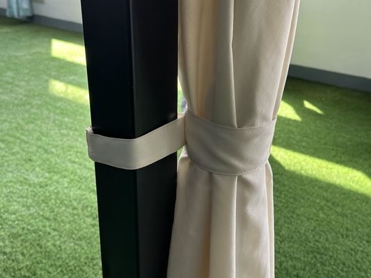 Außengarten 3x3x2.6M Festdach-Gazebo mit PVC-Blattdach leicht zu montieren und robust