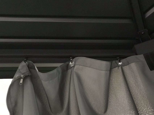 Aluminiumrahmen 4x4x2.8M Hexagonaler Hardtop-Gazebo Ideal für den Außenbereich und einfach einzurichten