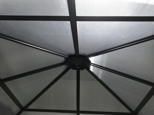 Wasserdichtes, tragbares Alu. Gazebo-Zelt PC-Board Außen-Gazebo-Kanopfschutz 3X3X2.6M