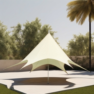 Pulverbeschichtetes eigenes Außensternzelt für Strandschatten Dachboden des Himmels Pavillon