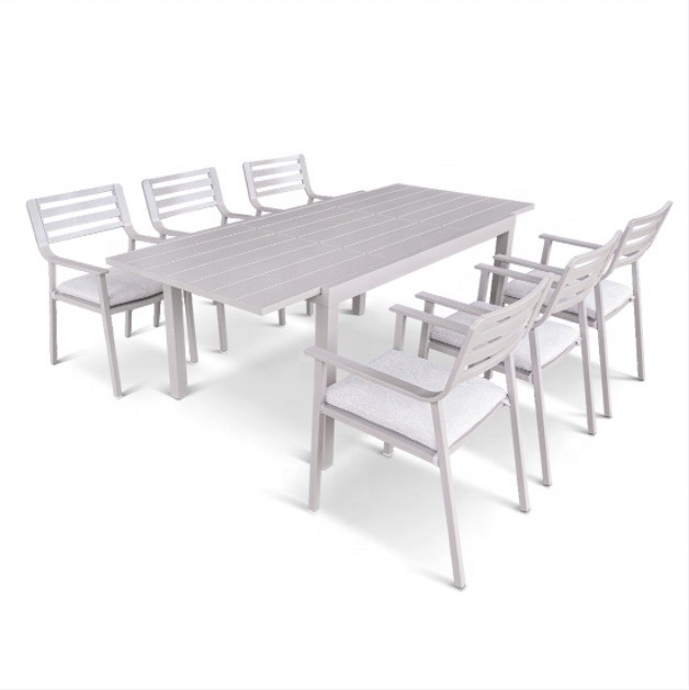 Aussensofa aus Aluminium aus Rattan für Luxus-Garten-Tee-Tisch