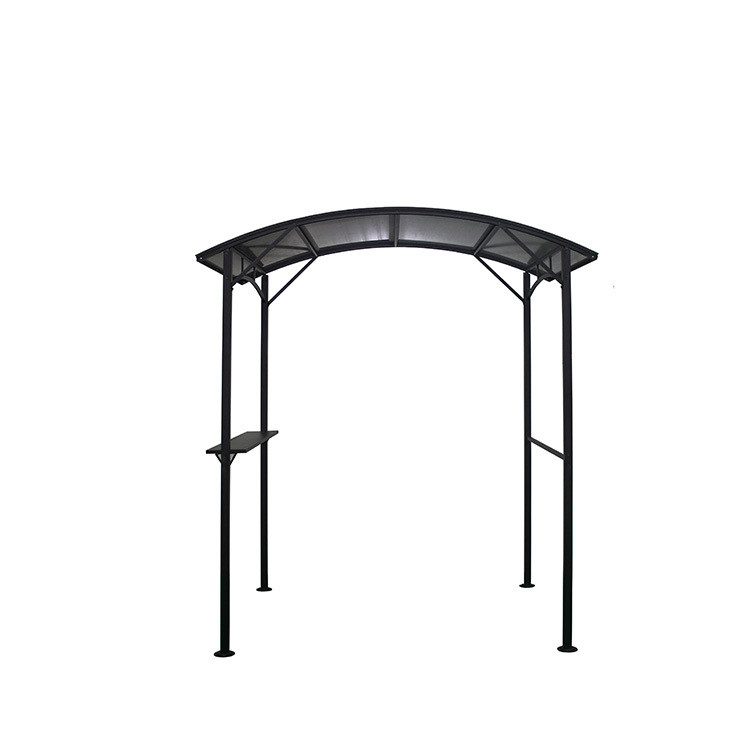 Hardtop BBQ Gazebo Außenpavillon Zelt Vier Ecken Dachpavillon mit Hardtop