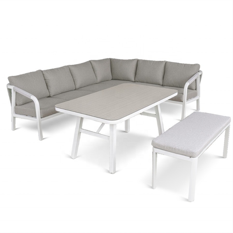Gartenmöbel Aluminium Outdoor Bistro Rattan Sofa Set für Luxus-Tea-Dinner