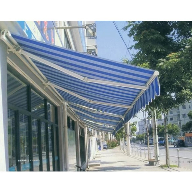 Sonnenschatten Balkontanlage 4,5*3m Vollöffnung mit manueller und elektrischer Bedienung
