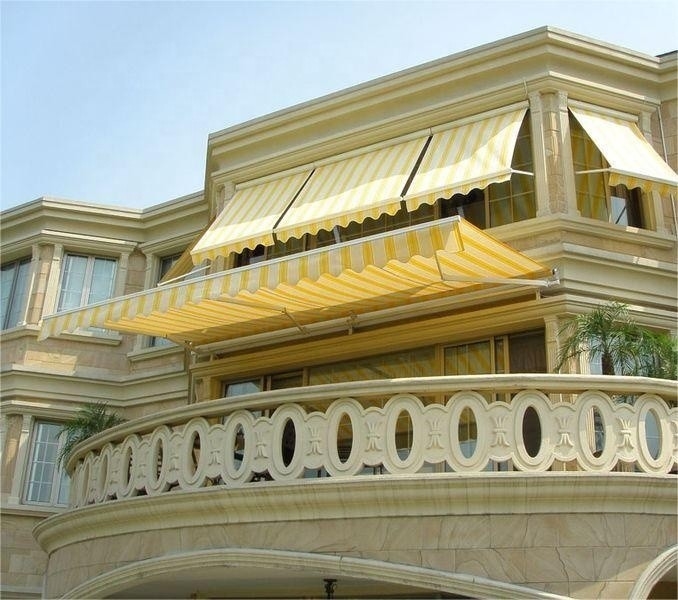 Außengestellte Farbe 5*3m Vollöffnung Rückziehbares Markise für Terrasse Garten Balkon Sonnenschirm