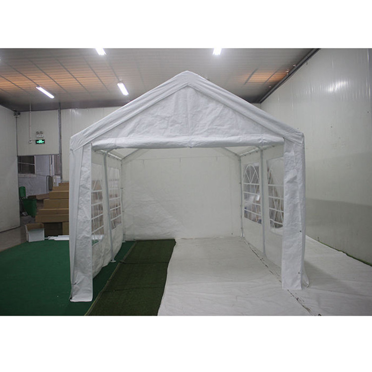 Wasserdichte und UV-beständige Oberdeckung PE Carport 3X4M für Party in Weiß