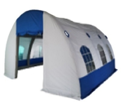 POLY Segelmaterial 6*6*3m Halbkreisförmige aufblasbare Pavillon mit Bogen für Firmenveranstaltungen