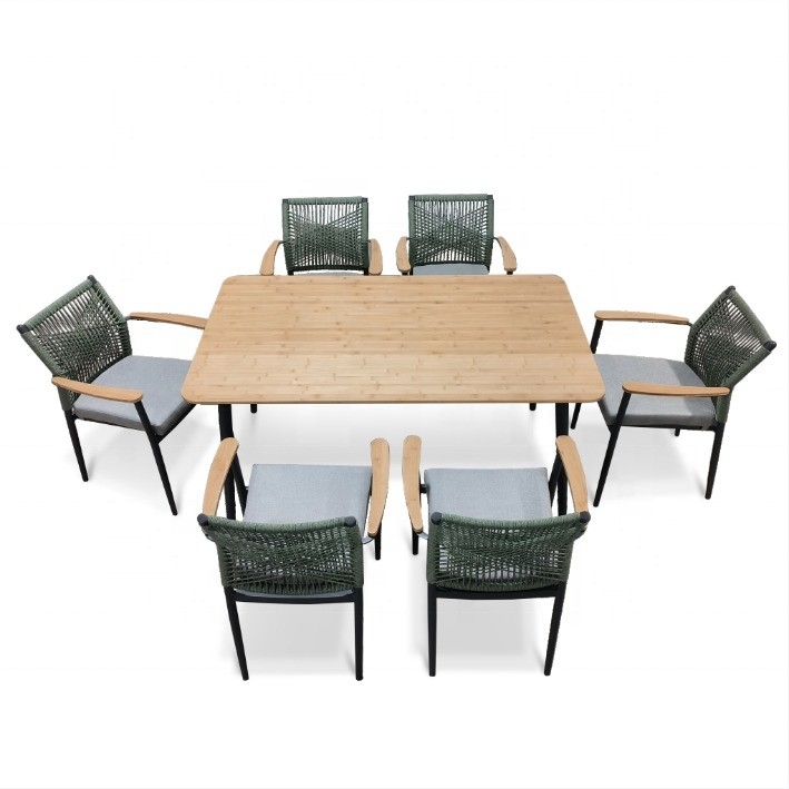 Aluminium Rattan Sofa Set Außengartenmöbel mit Luxus-Tisch und Postverpackung