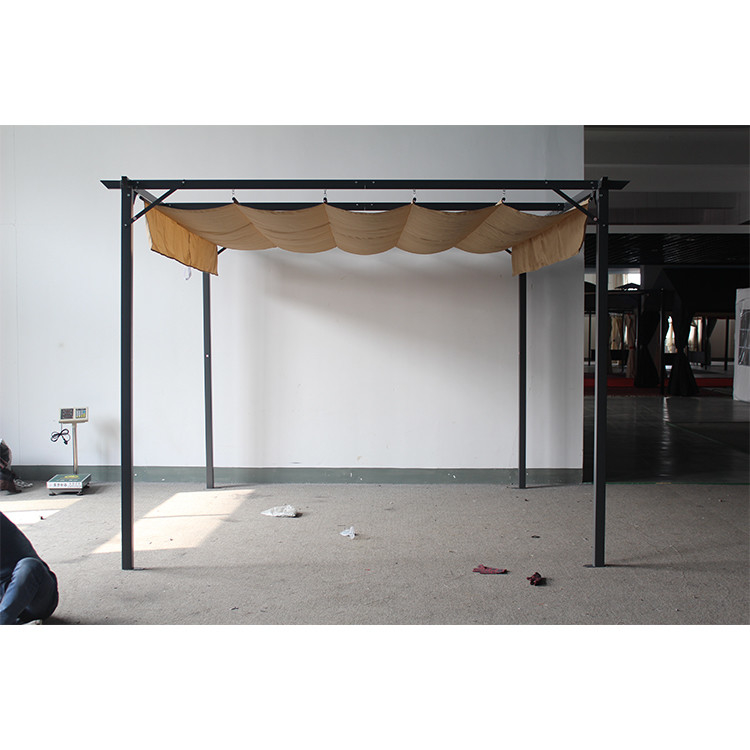 Anpassungsfähige 3.1*3.1*2.3M Aluminium-Außen-Rückziehbare Pergola-Kanopfen für Garten Terrasse