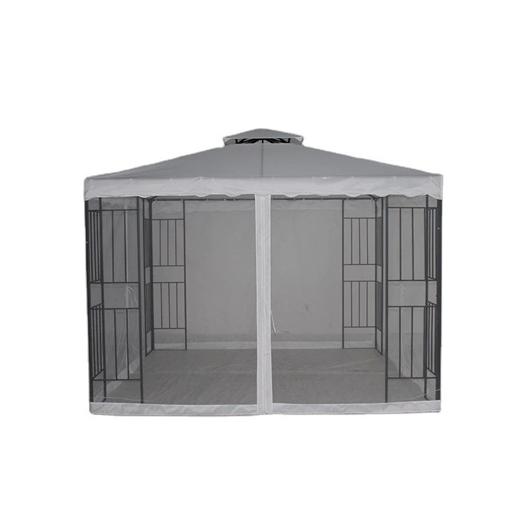 Außenterrasse Hardtop Gartenzelt Gazebo mit Seiten Stahlmaterial und anpassbar