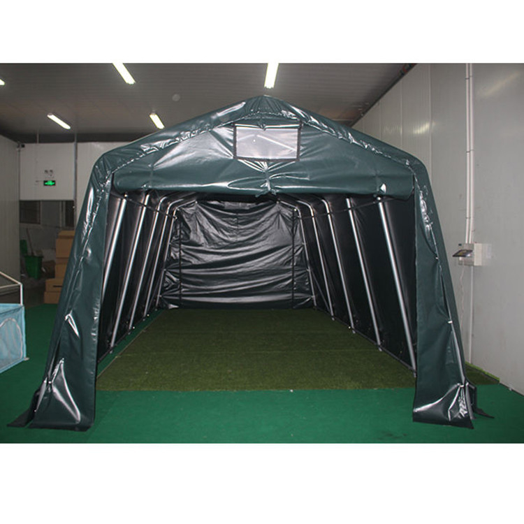 Warmverzinktes Wasserdichtes PVC Klappbares Fahrradschuppen Schutzschutz Lagerzelt Carport