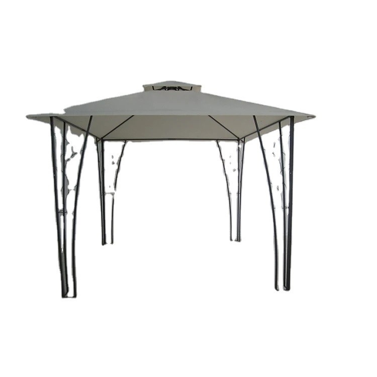 3*3M Double Top Pergola Gazebo Metall Dekoriert Ideal für Hochzeiten und Veranstaltungen