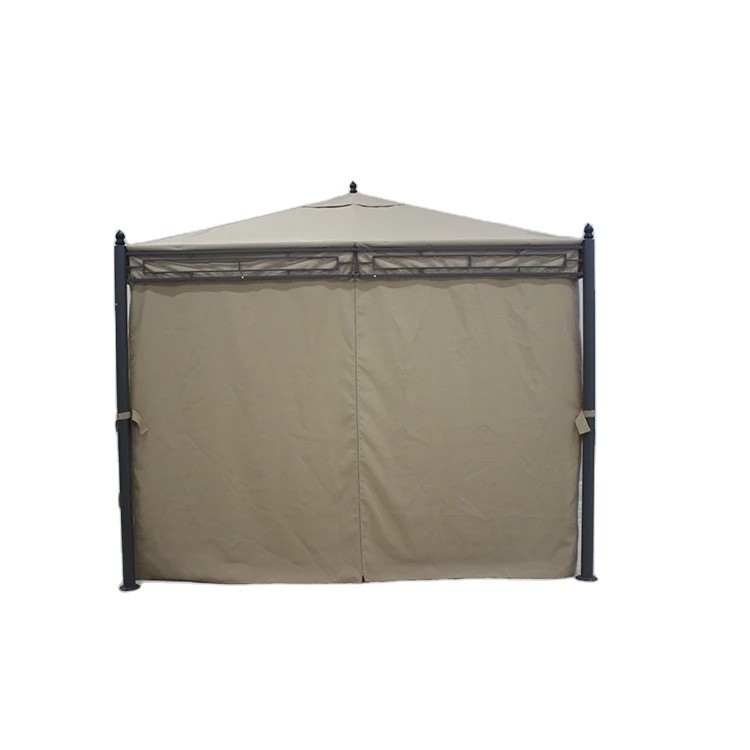 Leicht zu montierende Garten-Metall-Gazebo 3*3*2.75M mit Polyester-Oberdeckung und Seitenwände
