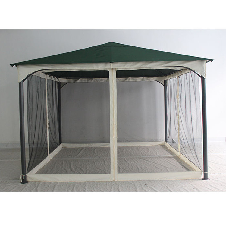 Gelegenheits- und Outdoor-Aktivitäten Eisenrahmen Außenterrasse Pavillon mit Polyestermaterial