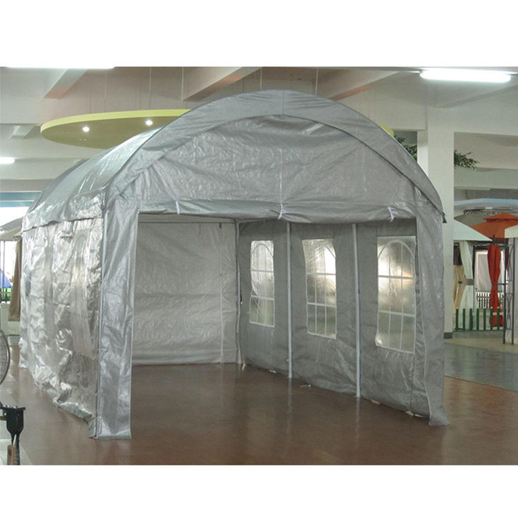 Wasserdichtes Stahlrahmen Kuppel Lagerzelt Schutzhütte Carport Canopy für den Außenbereich 300*600cm