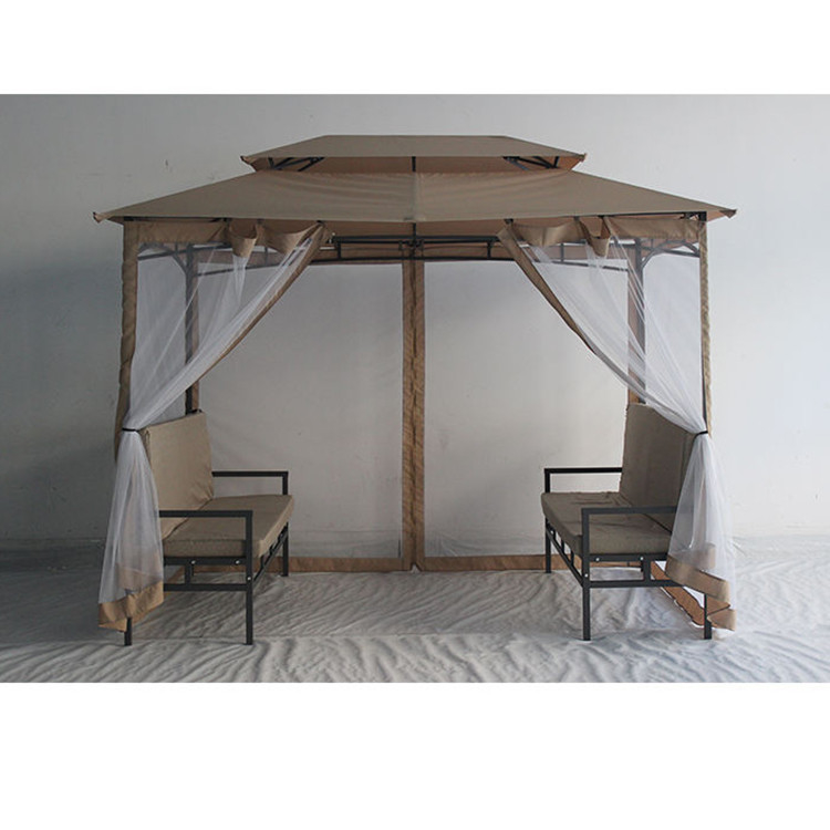 Große Außen-Gazebos Wasserdichte UV-Abdeckung Dauerhaltige Aluminiumrahmen 2*2,9*2,45M