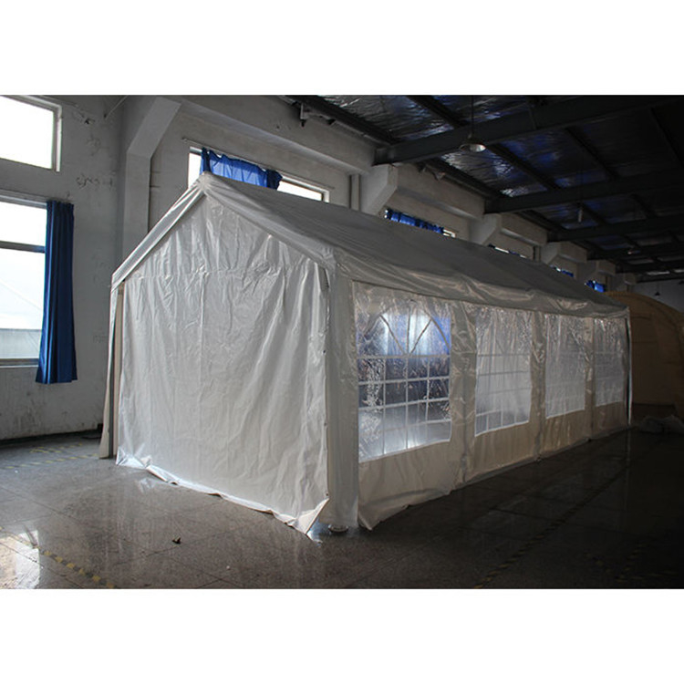 Metallrahmen Oberfläche Grün Außenwasserdicht 11 * 25M Carport für kommerzielle Veranstaltung Party Show