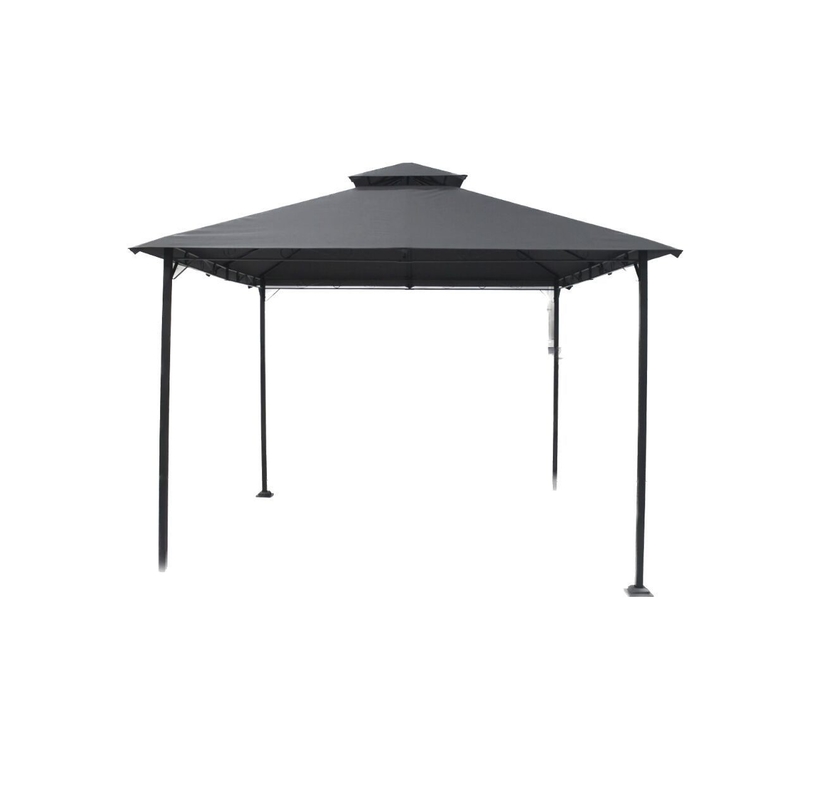 Einfache Montage Rundes Außenpatio Baldachin Party Gazebo mit Stahlrahmen 3x3x2.75M