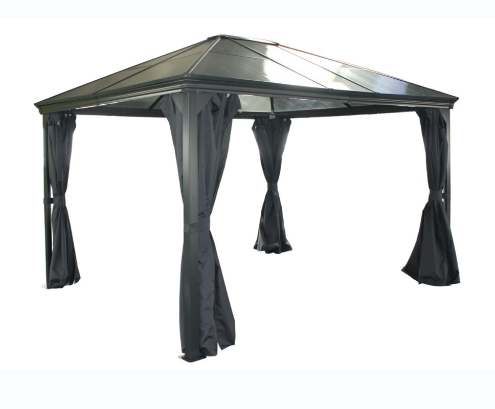 Außen-Gazebo für Gartenbedarf 3x3.65x2.6M Polycarbonat-Dach mit einem Oberteil