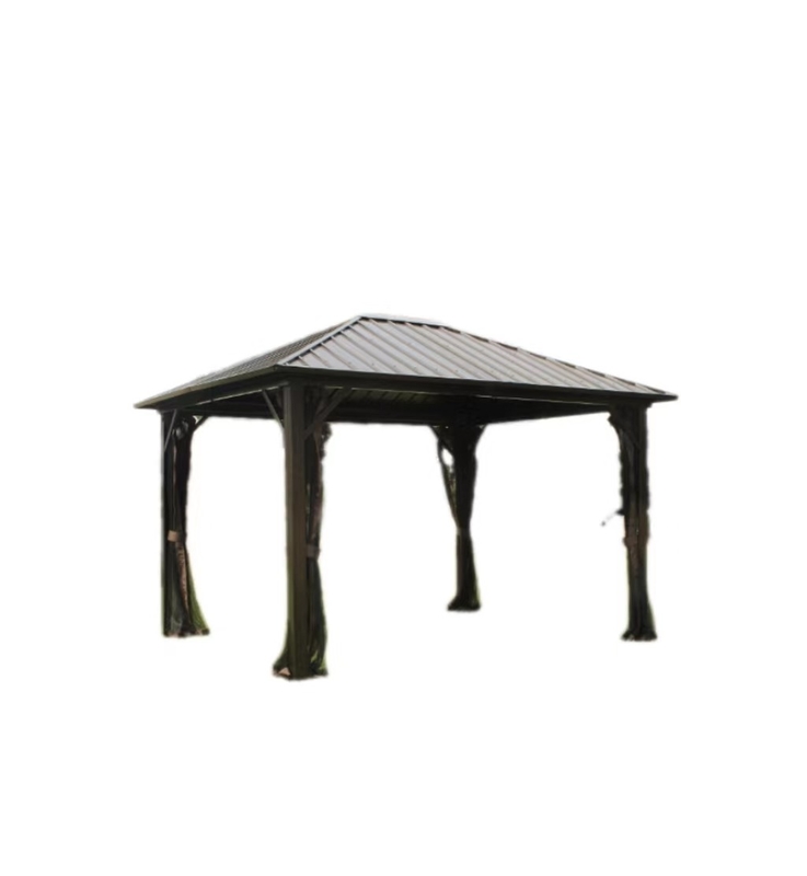 3x3.65x2.57m Galvanisierte Stahl Gartenlinie Aluminiumrohr Gazebo für Gartenbedarf
