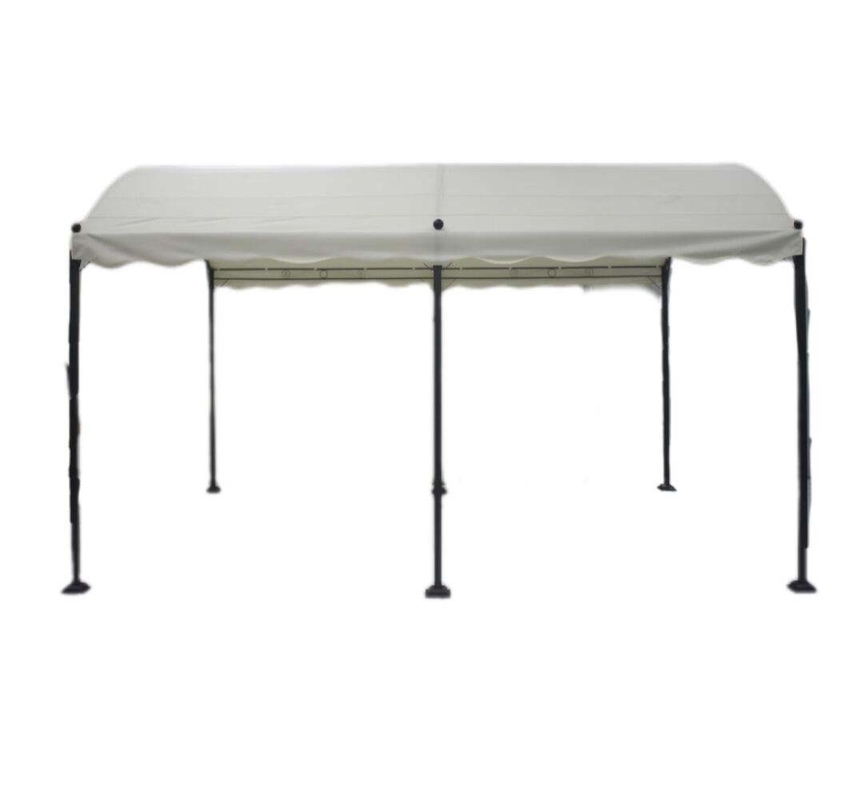 PVC 3x4x2.75M Gekrümmtes Eisen Außen Gazebos Bögen Balustraden Pergolen Brücke Für Garten